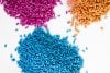 Plastic,Granules,Close,Up,For,Holding,colorful,Plastic,Granules,With,White