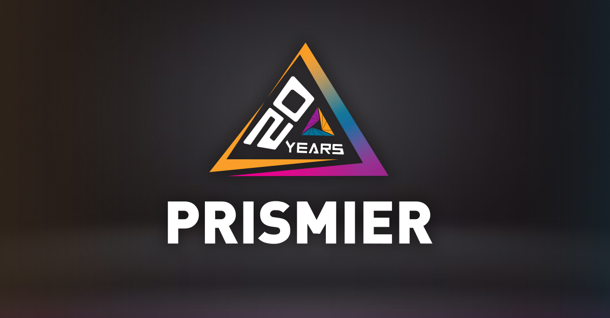 Prismier's 20 Year Anniversary Logo