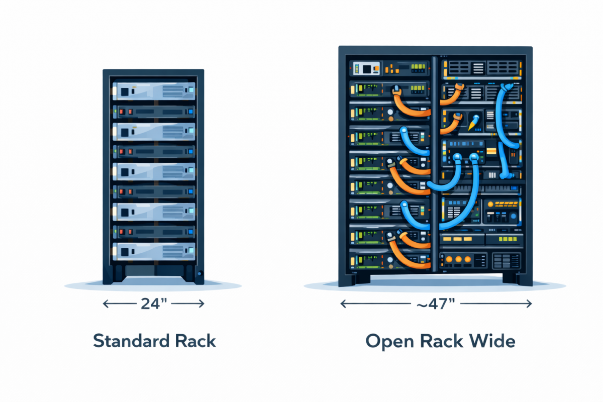 24 inch rack compared to a 47 inch rack